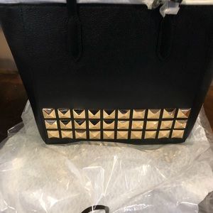 Michael Kors Sinclair Black Leather Shoulder Bag